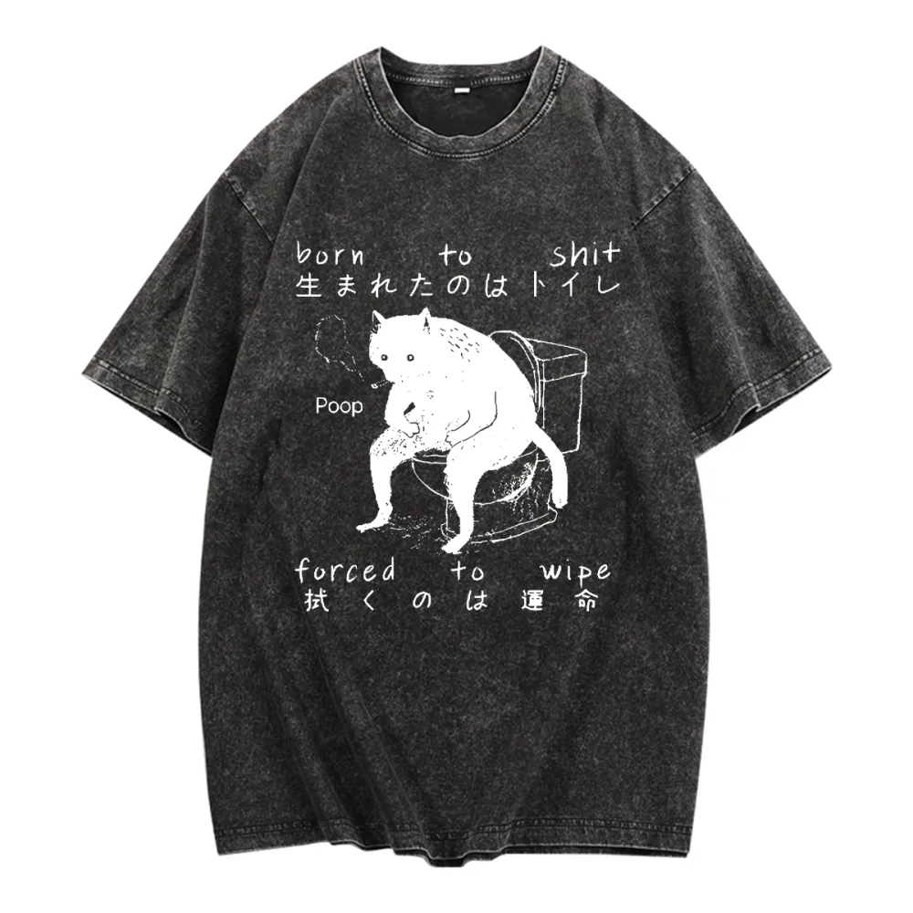 Women's Round Neck Printed Short Sleeved T-Shirt