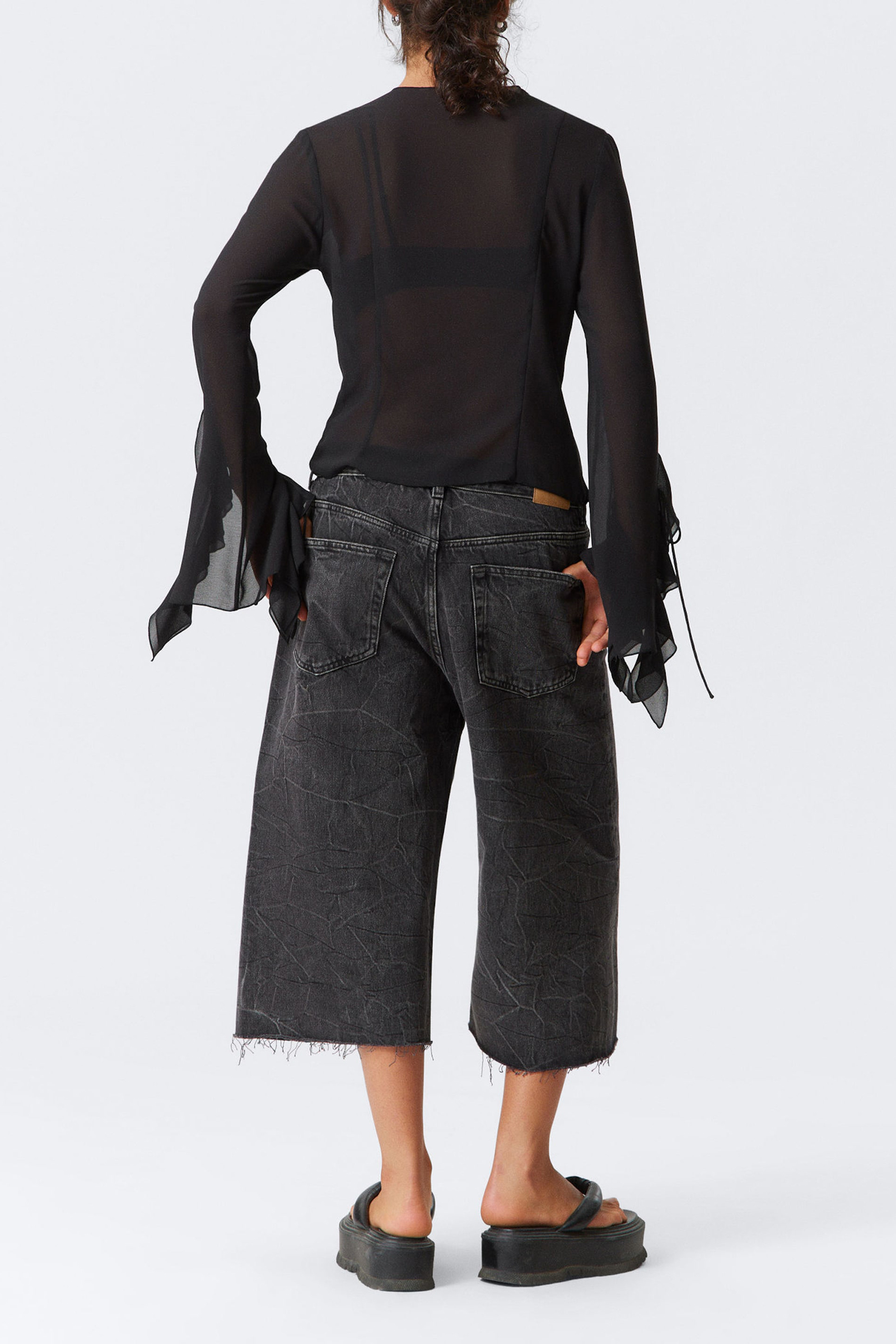 Ruffle Round Neck Blouse