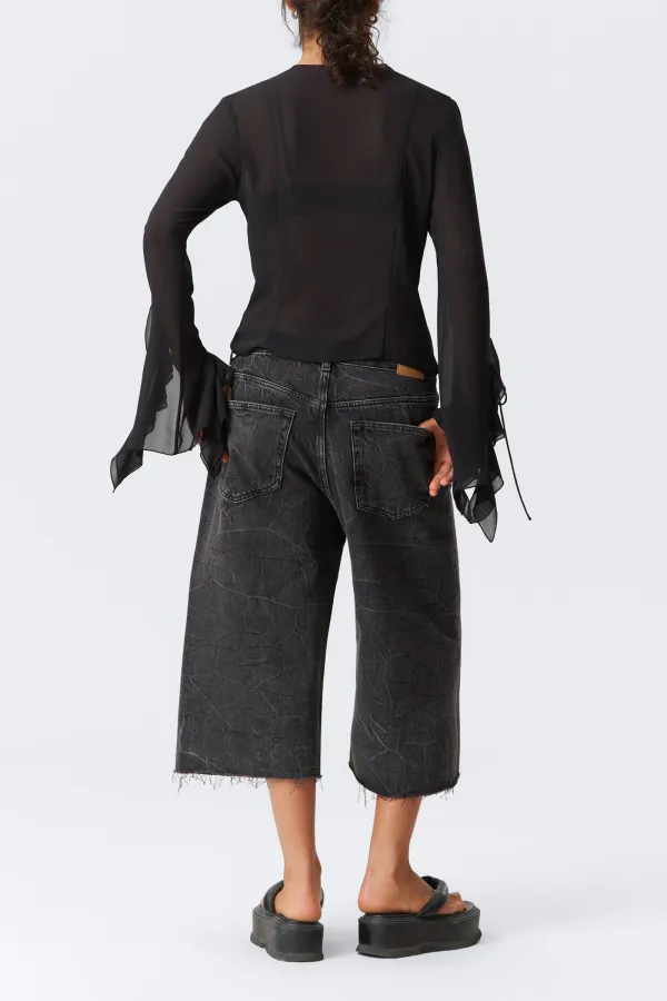 Ruffle Round Neck Blouse