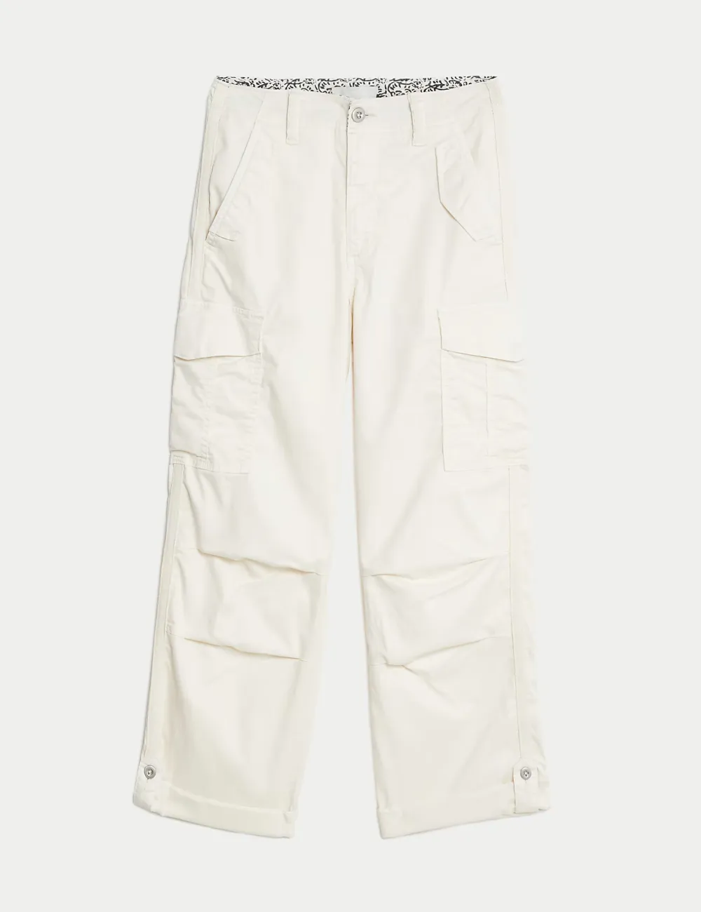 Rich Cargo Tea Dyed Cropped Trousers