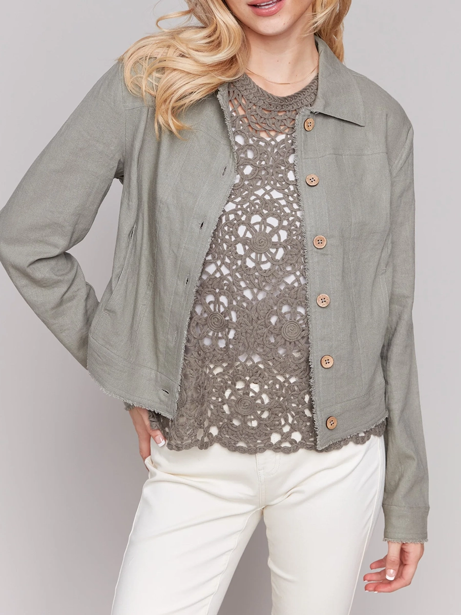 Soft And Breathable Linen Simple Jacket