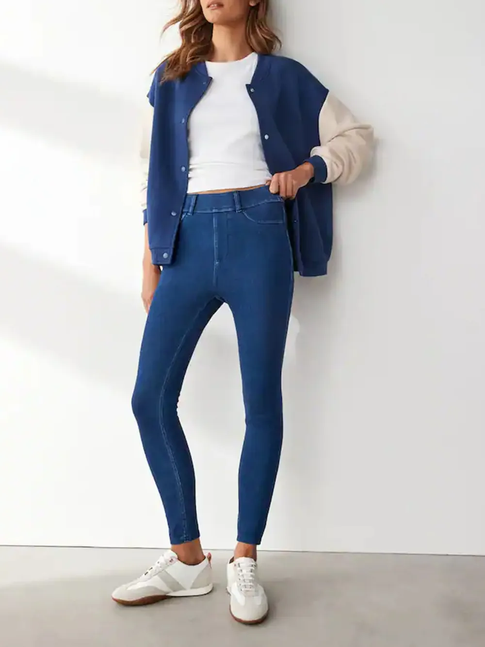Denim Fitted Stylish Leggings