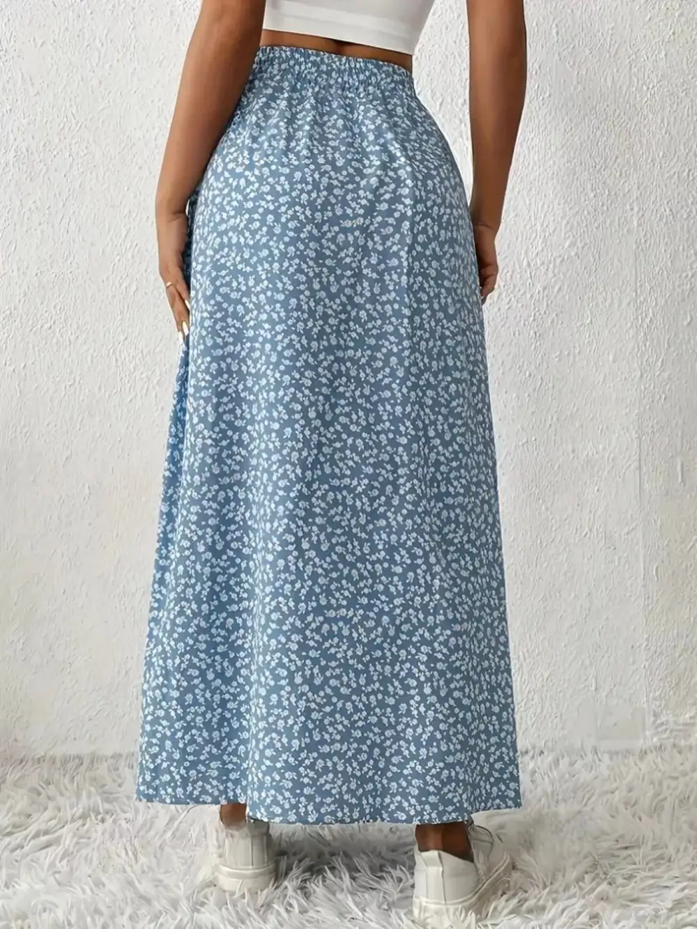 Slit Printed Ease So Skirt