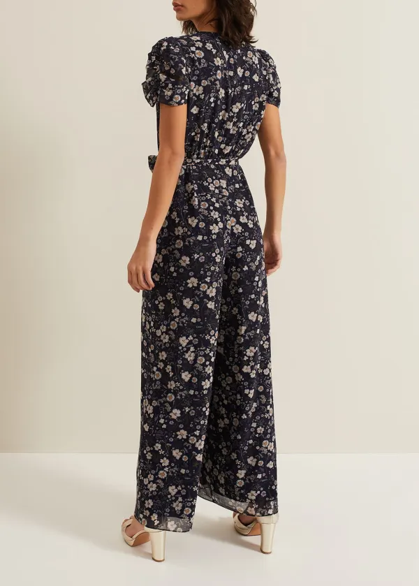 Fashionable Floral Short-Sleeved Bodysuit For Women