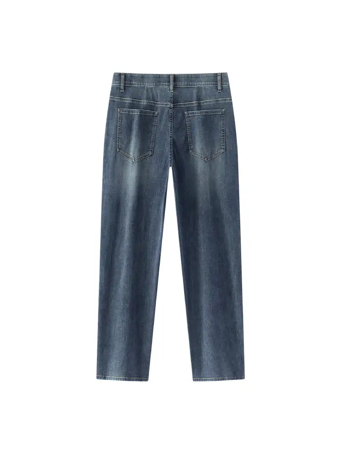 Men's Wide-leg Laidback Denim Pants