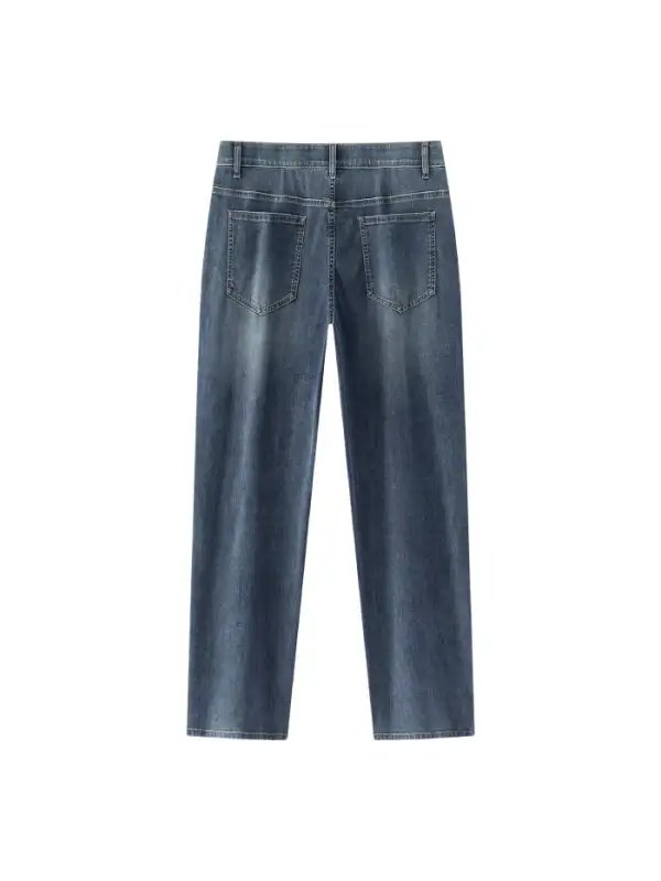 Men's Wide-leg Laidback Denim Pants