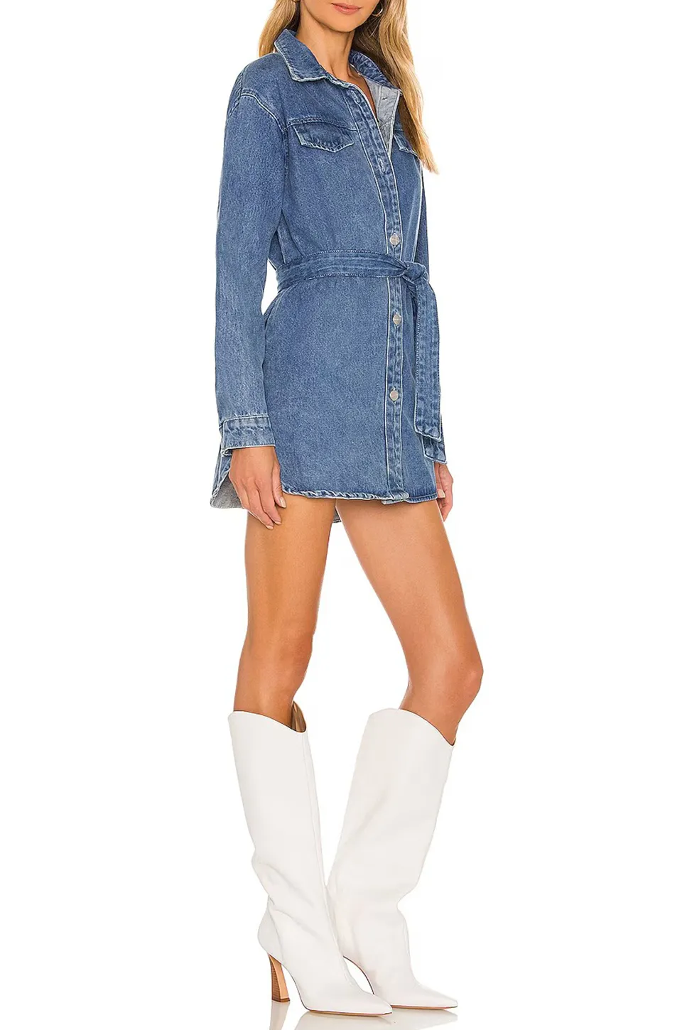 Long Sleeve Denim Dress