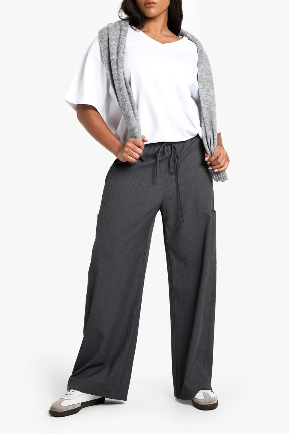 Cotton Oversized Boyfriend Style White Short-Sleeved