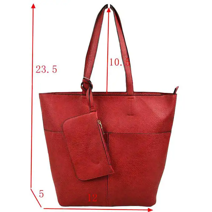 Vegan Leather Soft Tote Bag