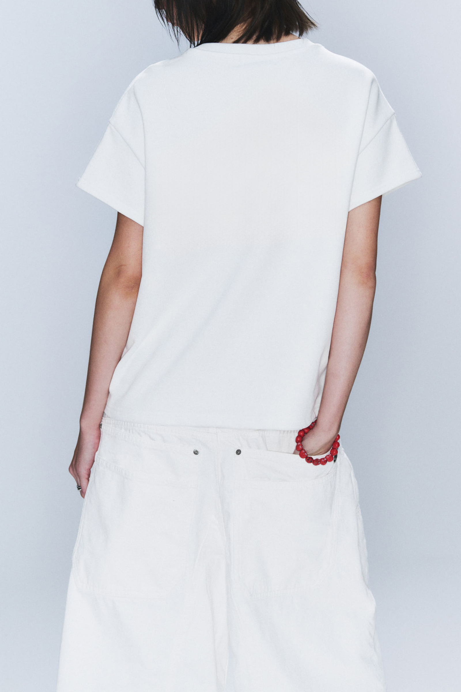 Cotton Dropped Shoulder T-Shirt