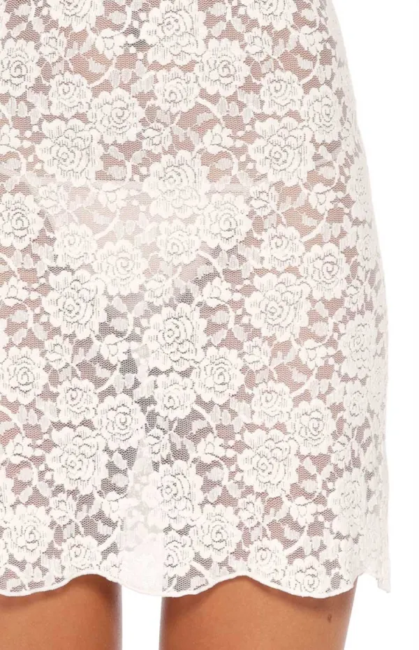 Long Sleeve Lace Mini Dress