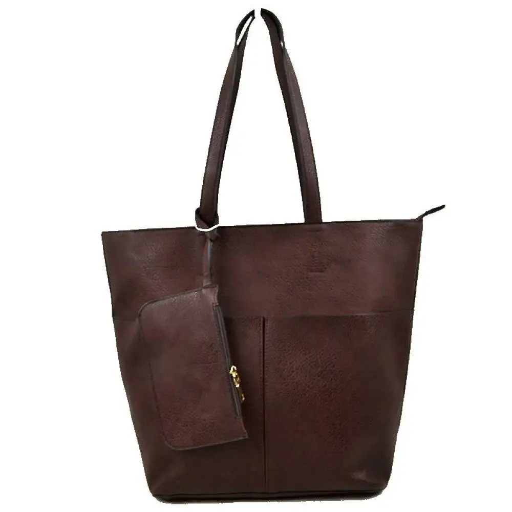 Vegan Leather Soft Tote Bag