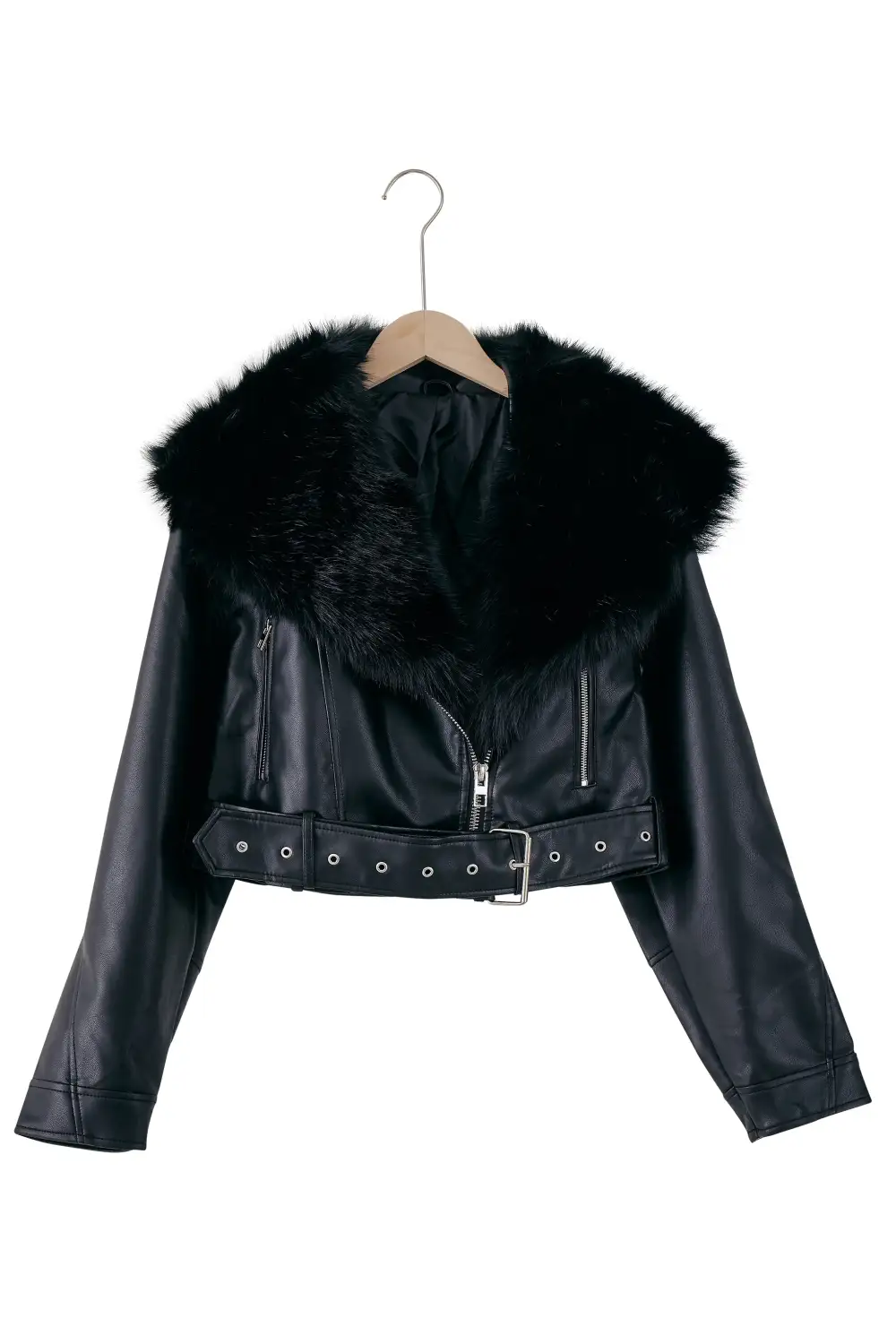 Celina Detachable Fur Rider Jacket