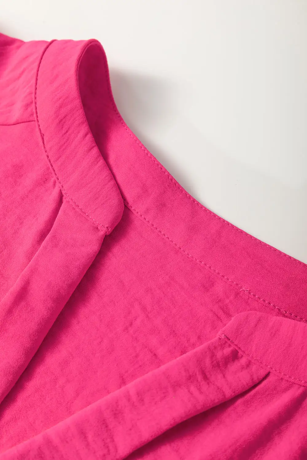 Ruffled Smocked Shirred Blouse