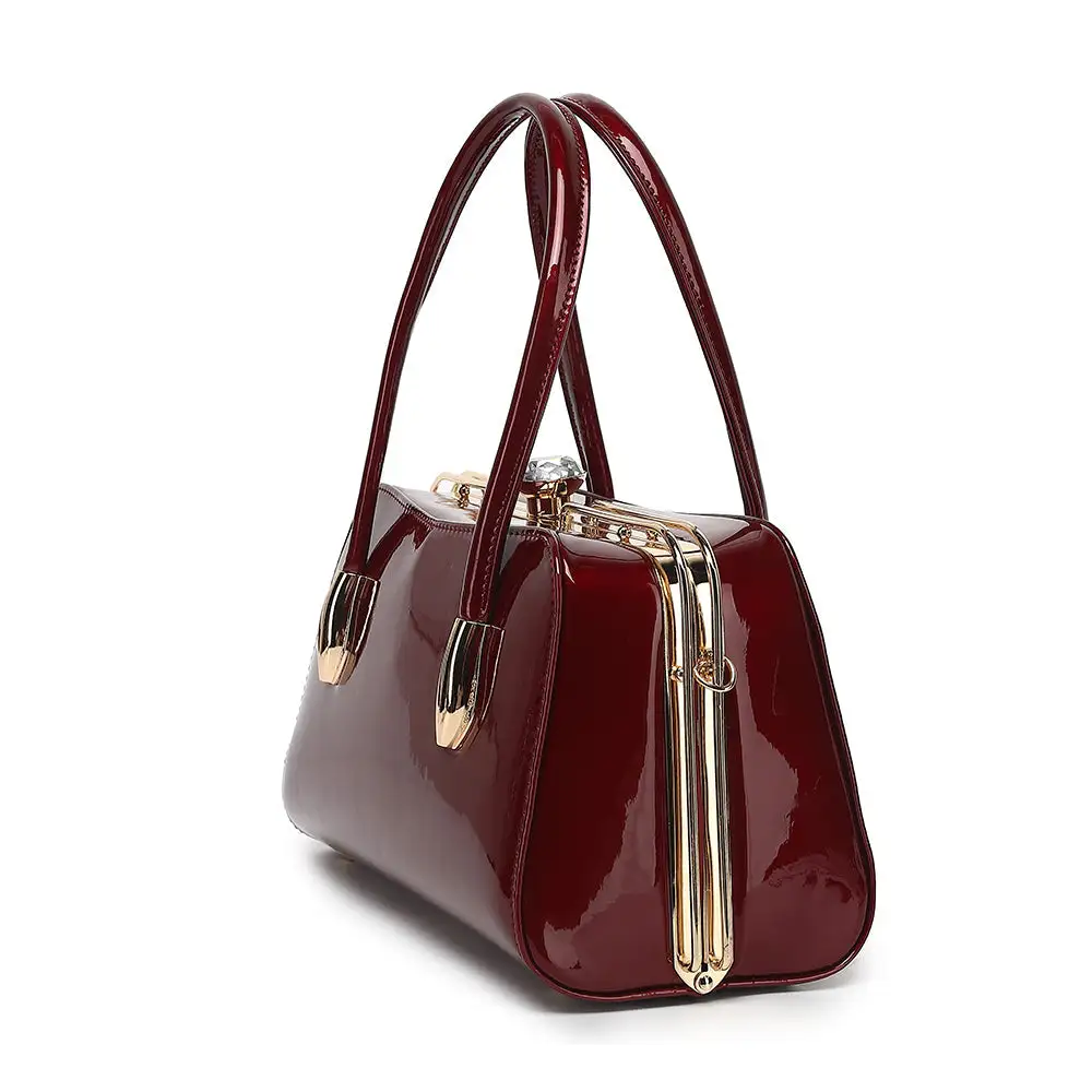 Everyday Patent Leather Satchel Bag