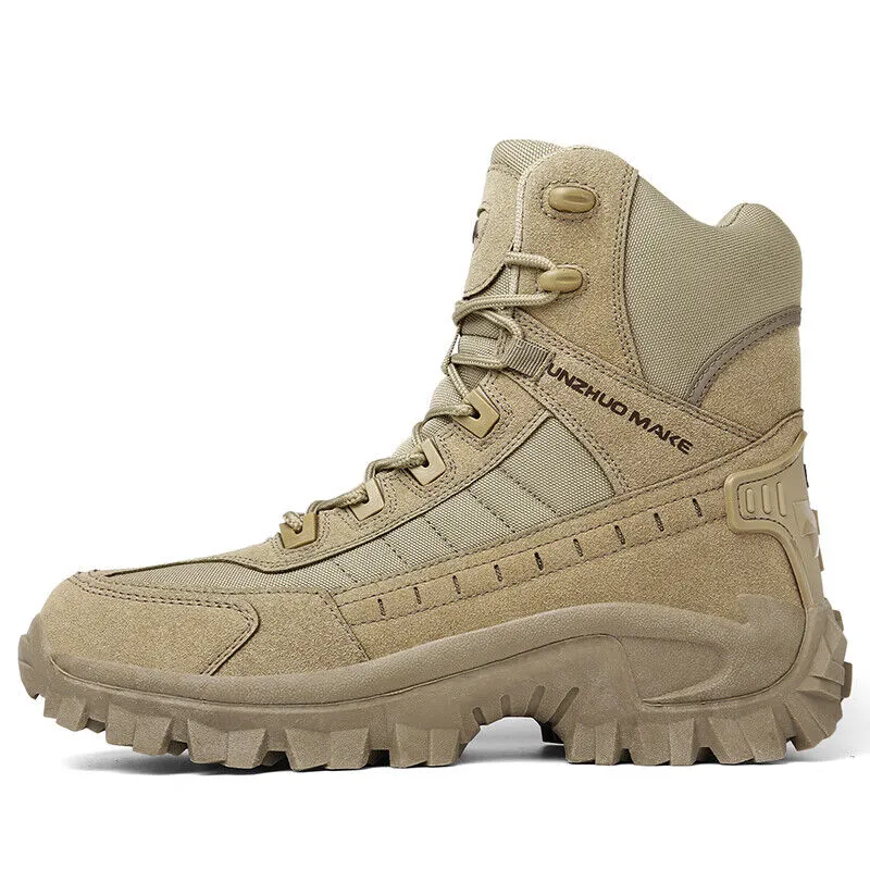 Men's Combat Boots Orthopedic Support Hiking Boots Waterproof Puncture-Resistant Work Boots