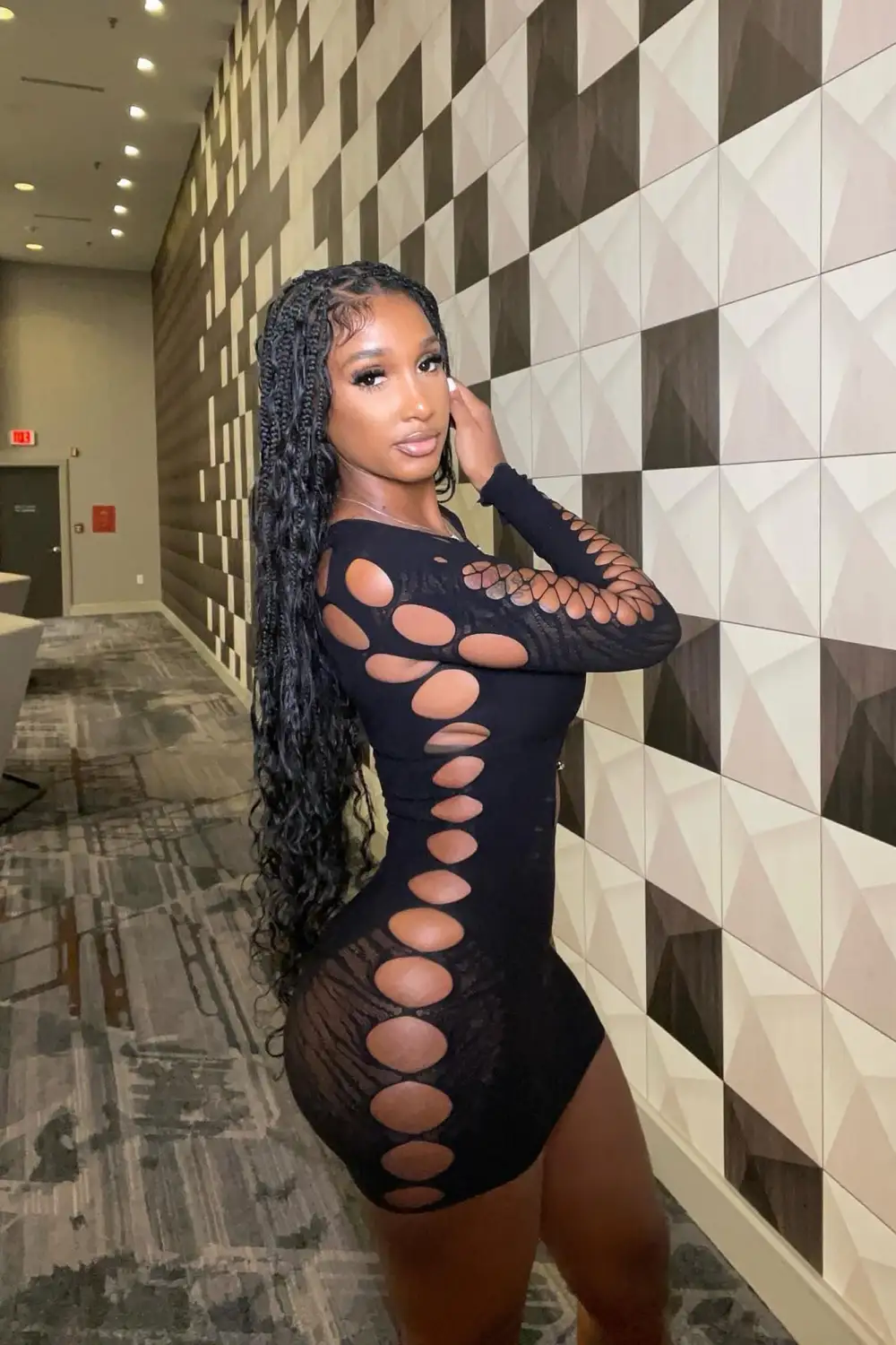 So Seamless Mini Dress - Black