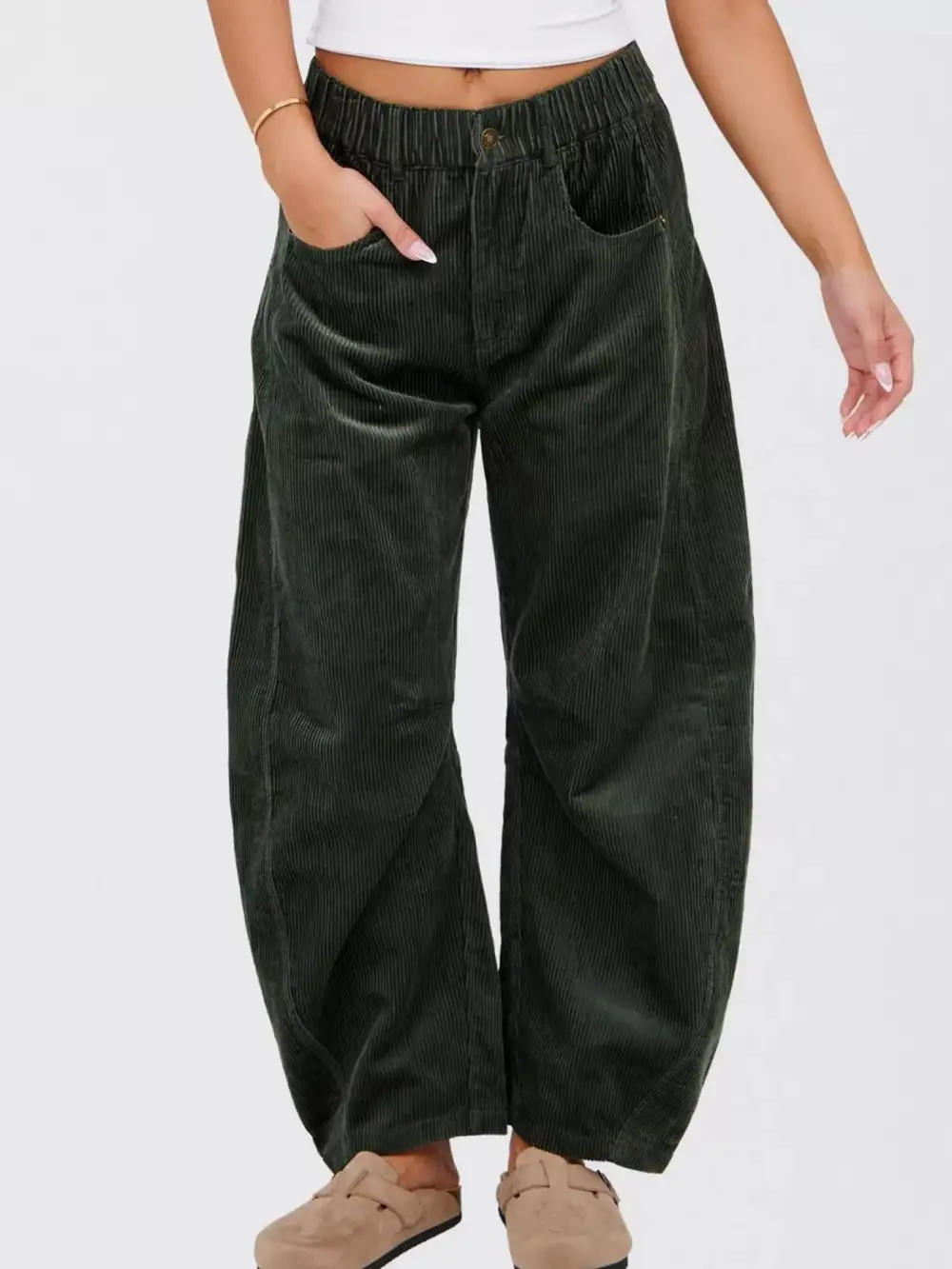 Corduroy Wide Leg Pants
