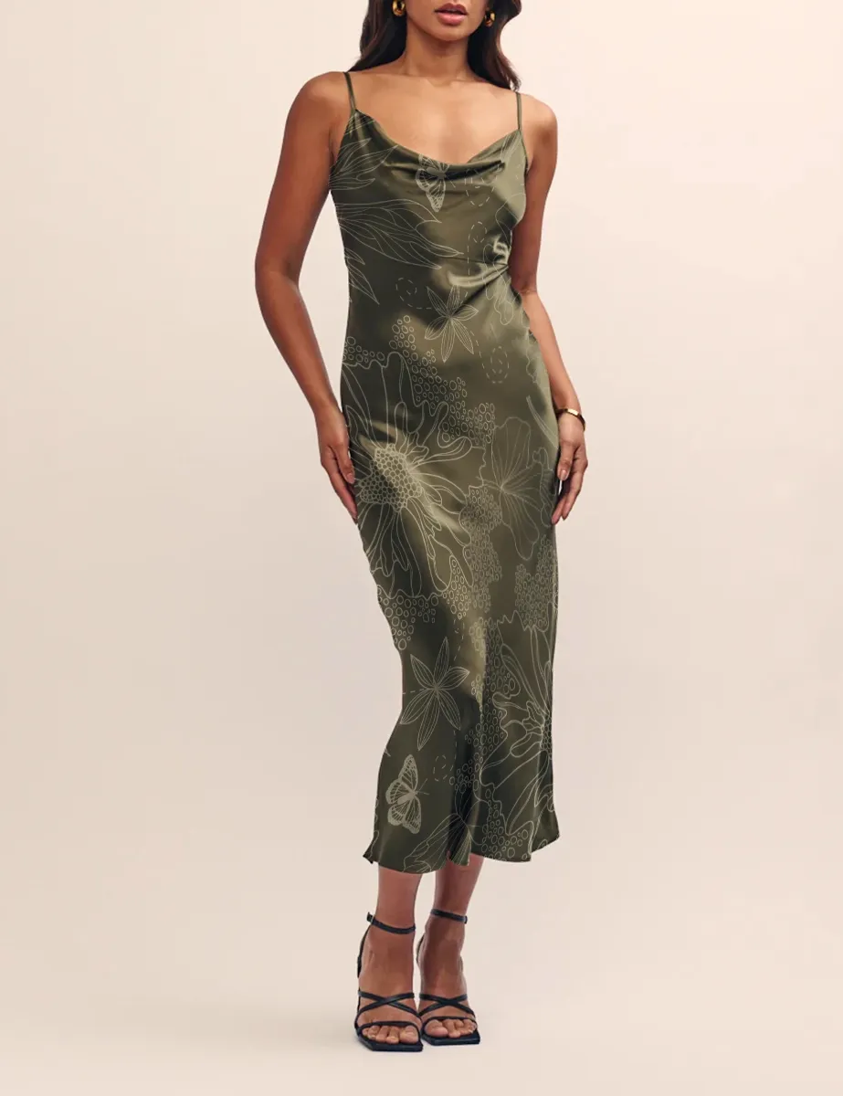 Green Bridesmaid Trixie Midaxi Dress