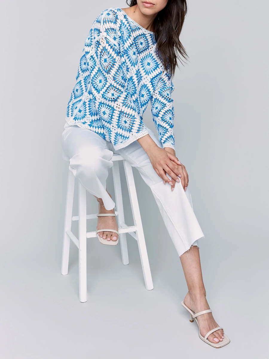 Elegant And High-End Art Pattern Women's Top