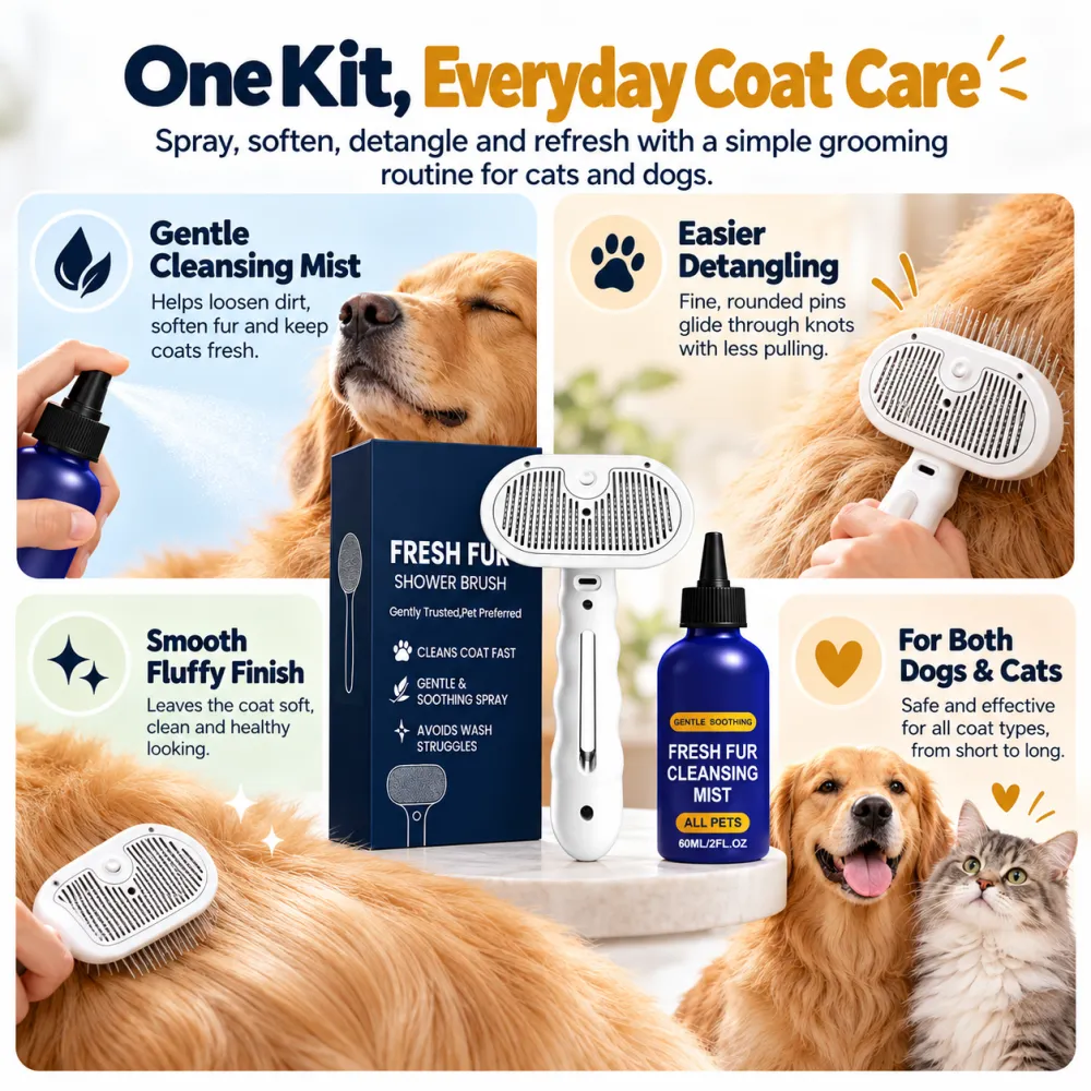 Pet Hair Cleaning Spray Set