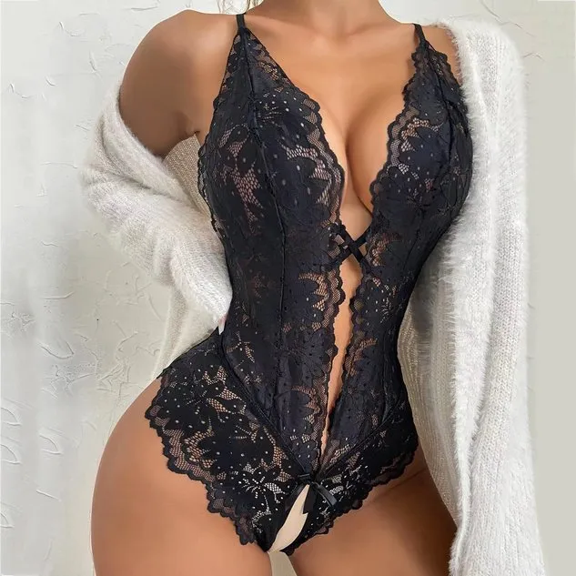 Lace Plain Sexy Sexy Lingerie