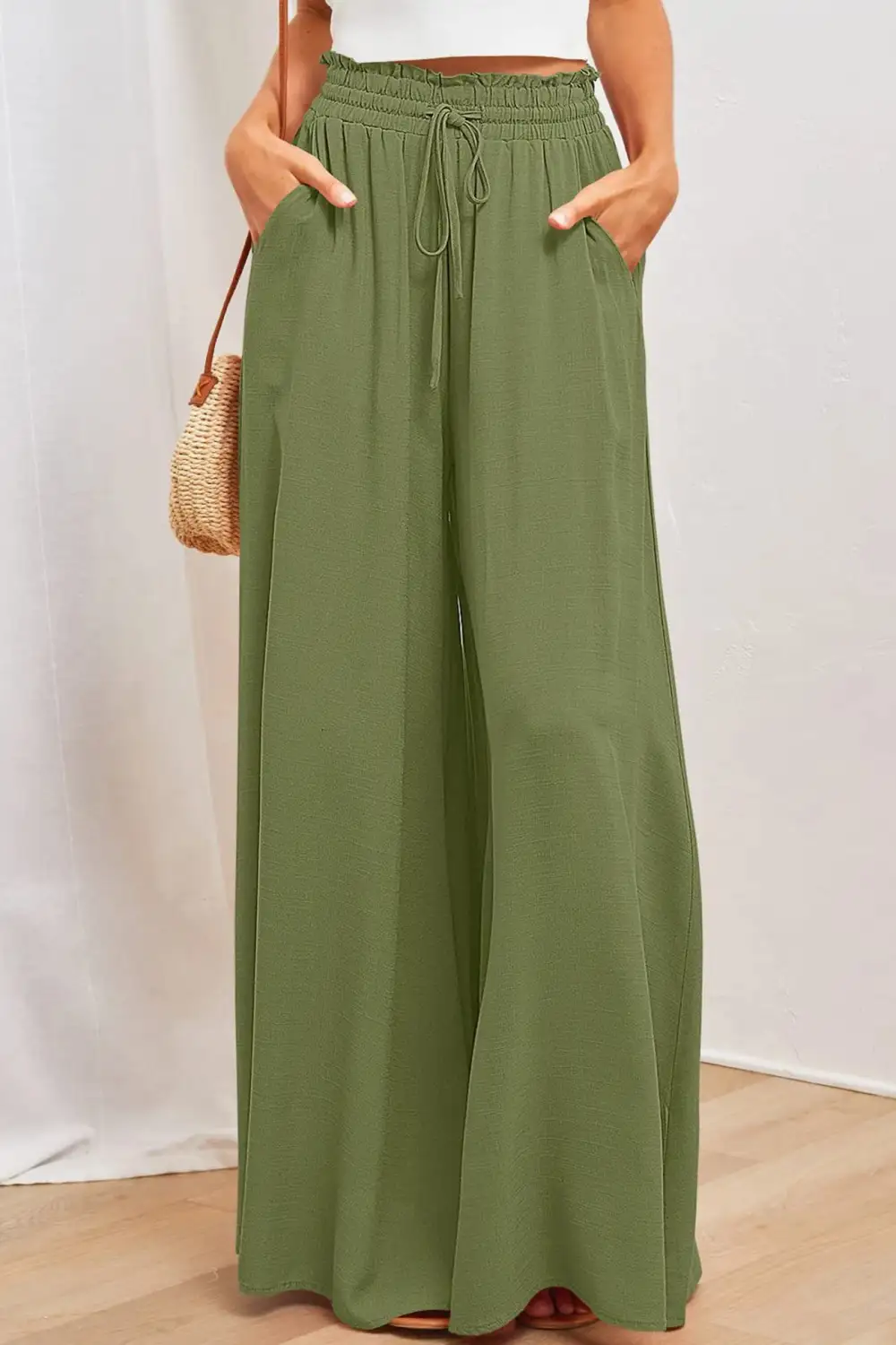 Easy Waist Wide Leg Pants