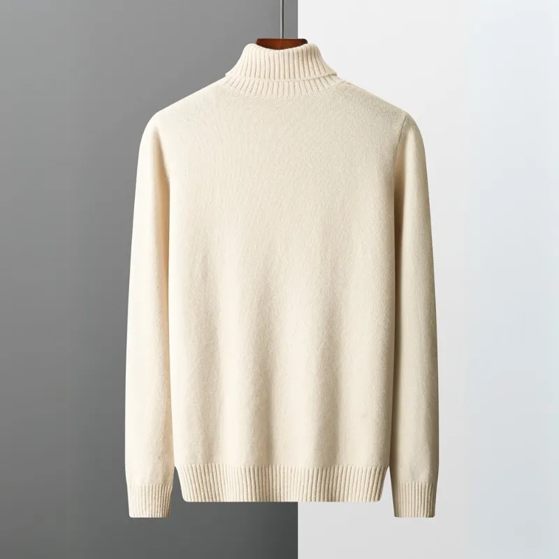 Merino Turtleneck Knit Sweater
