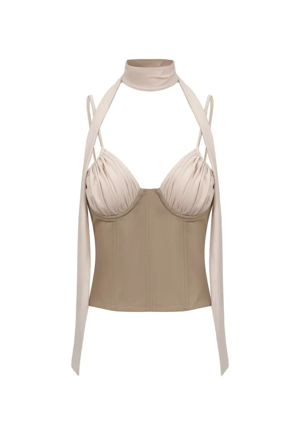 Maddie Corset Top - Beige