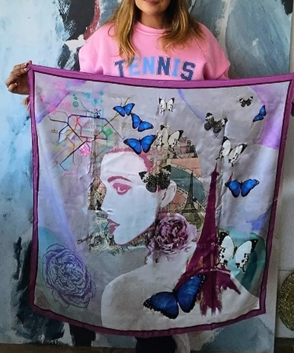 Multicolor Casual Style Square Scar