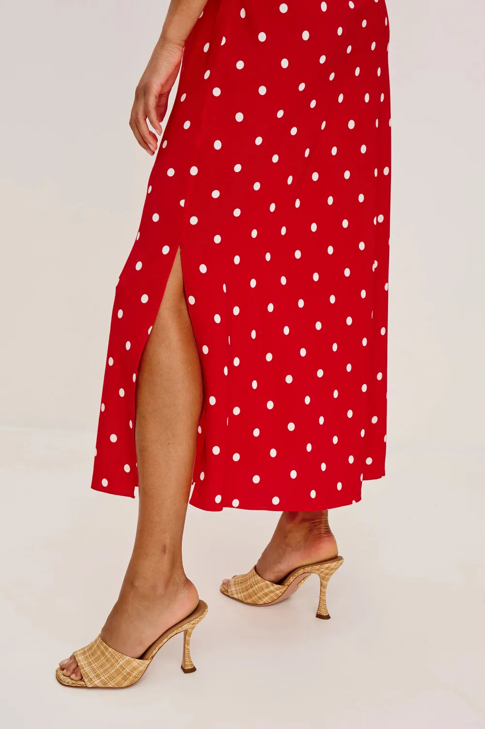Retro Polka Dot V-Neck Elegant Dress