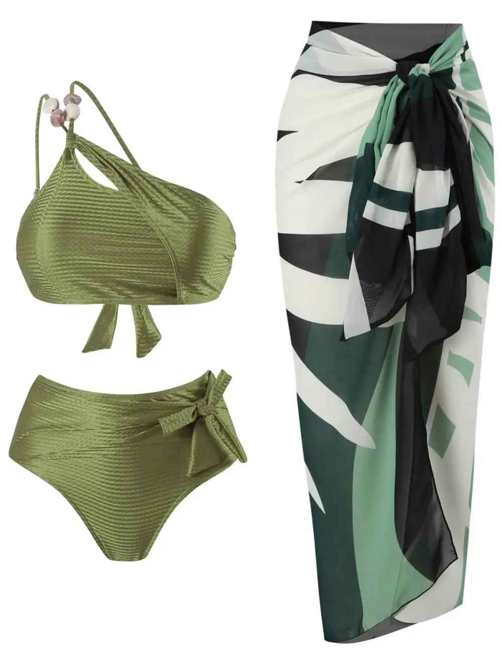 Beaded Detail Bikini Set