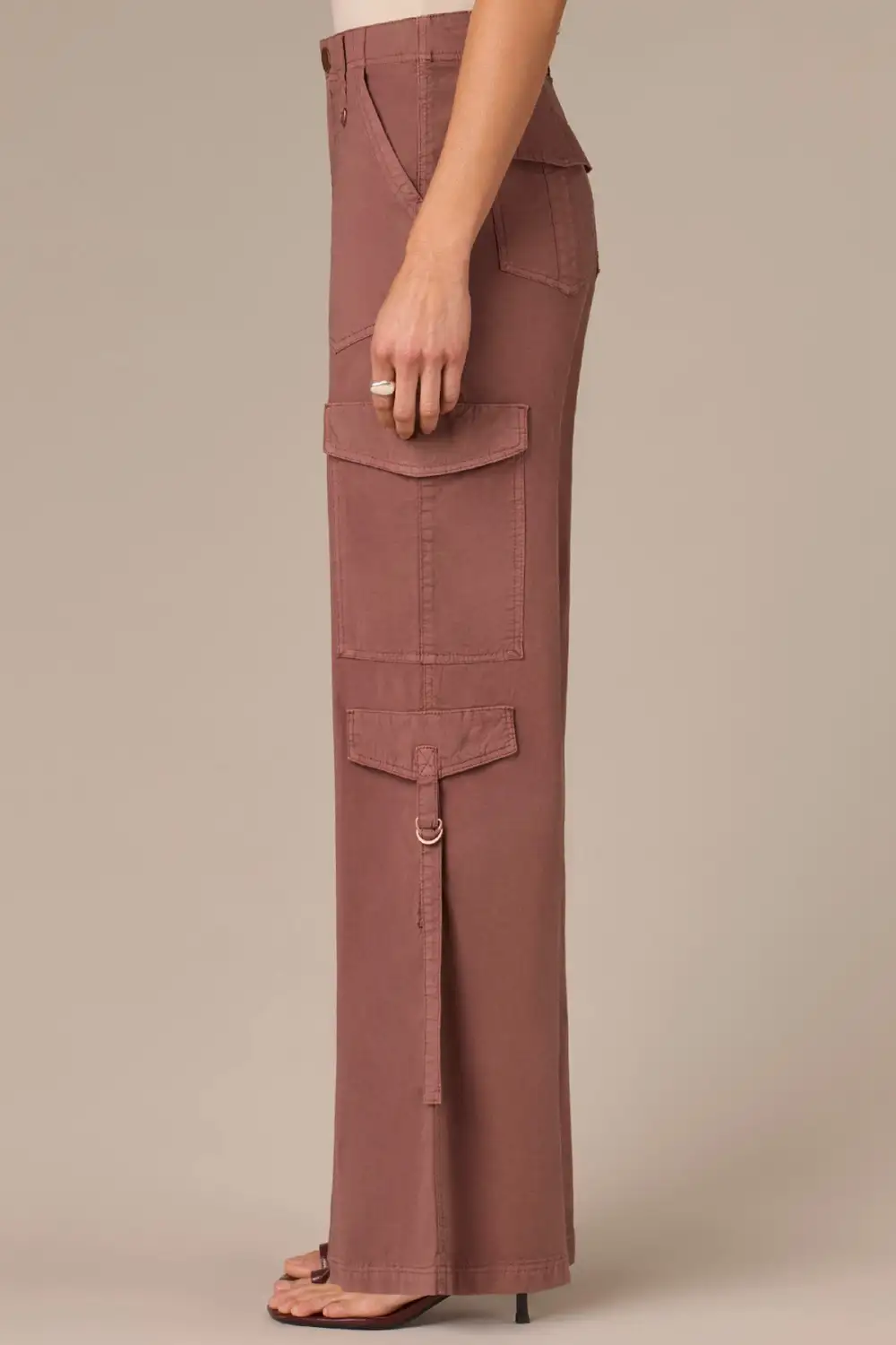  Double Patch Pocket Wide Leg Utility Pants