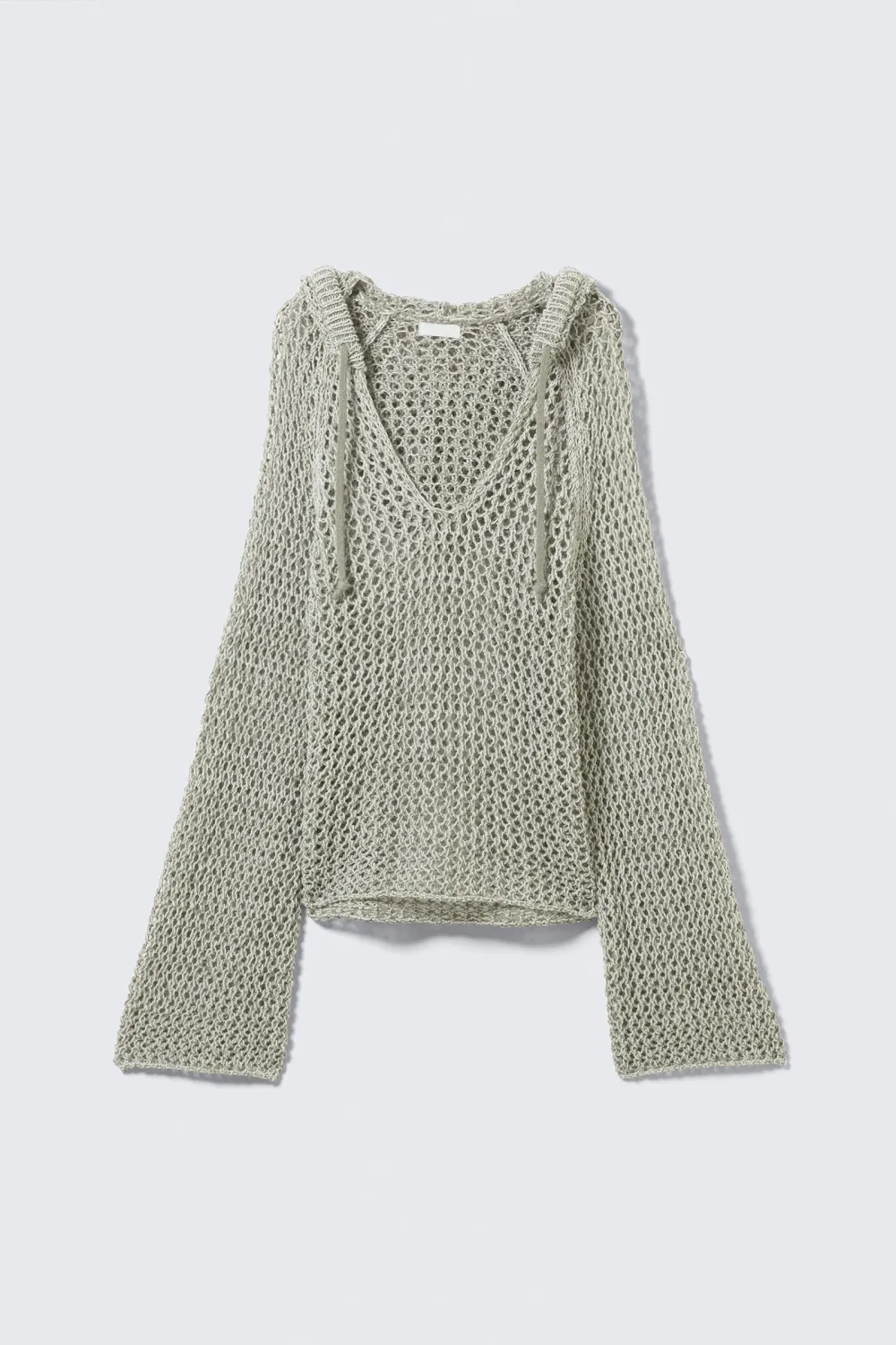 Hollow Hooed Drop Shoulder Sweater