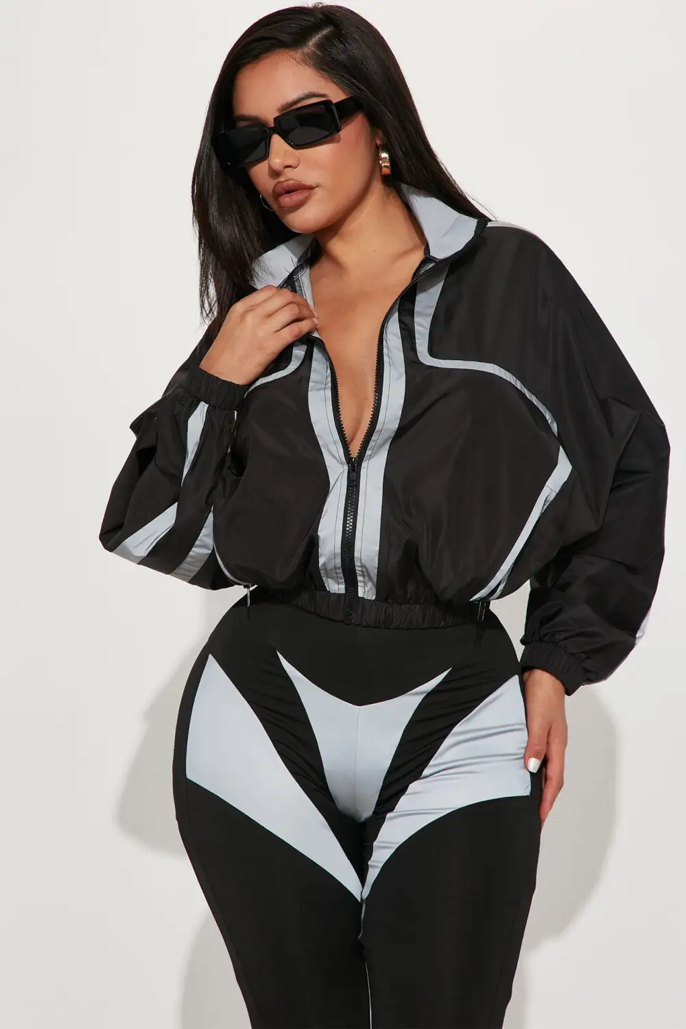 Just Another Chill Night Legging Set - Black/Grey