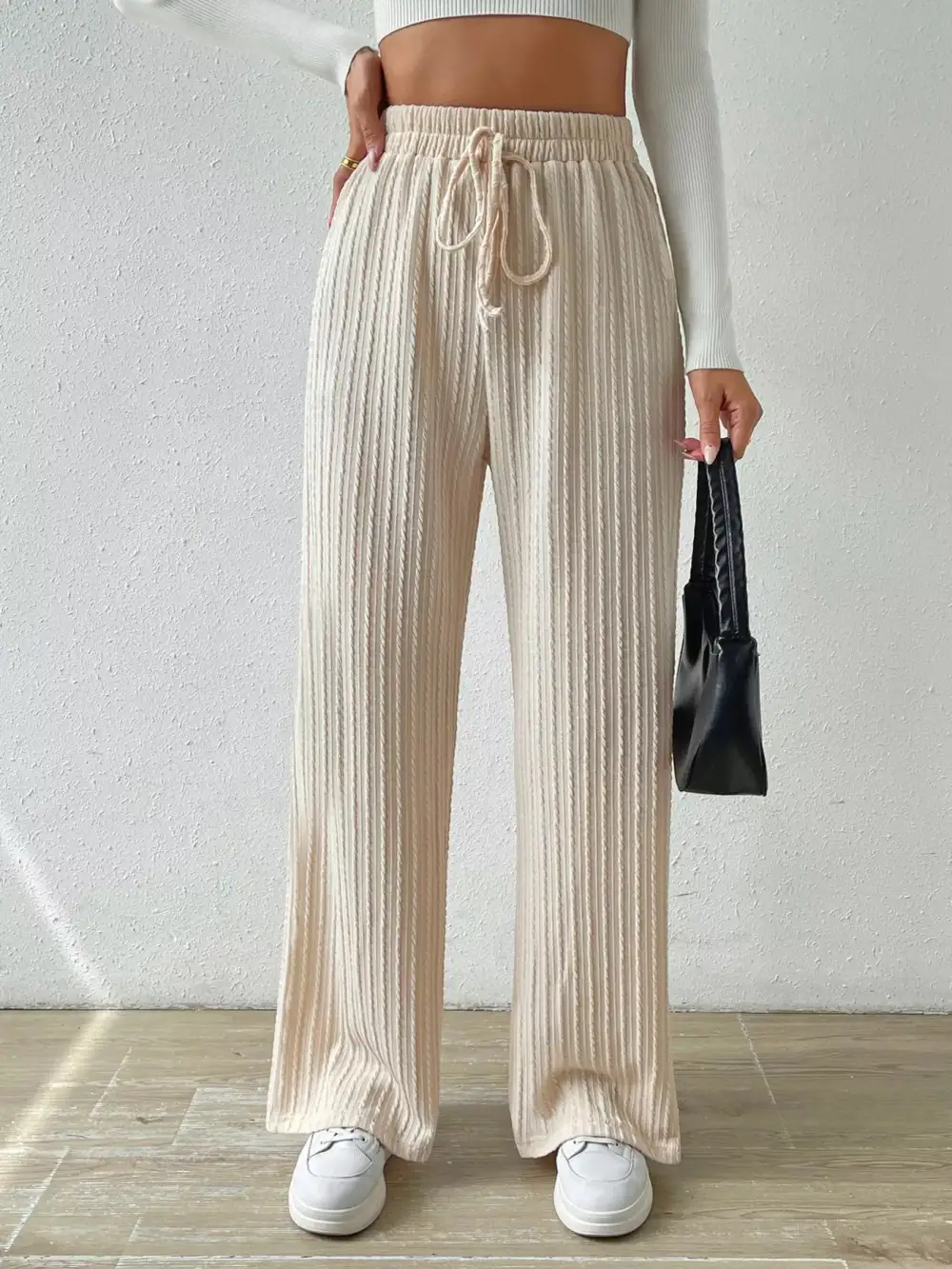 Weekend Drawstring Wide Leg Pants