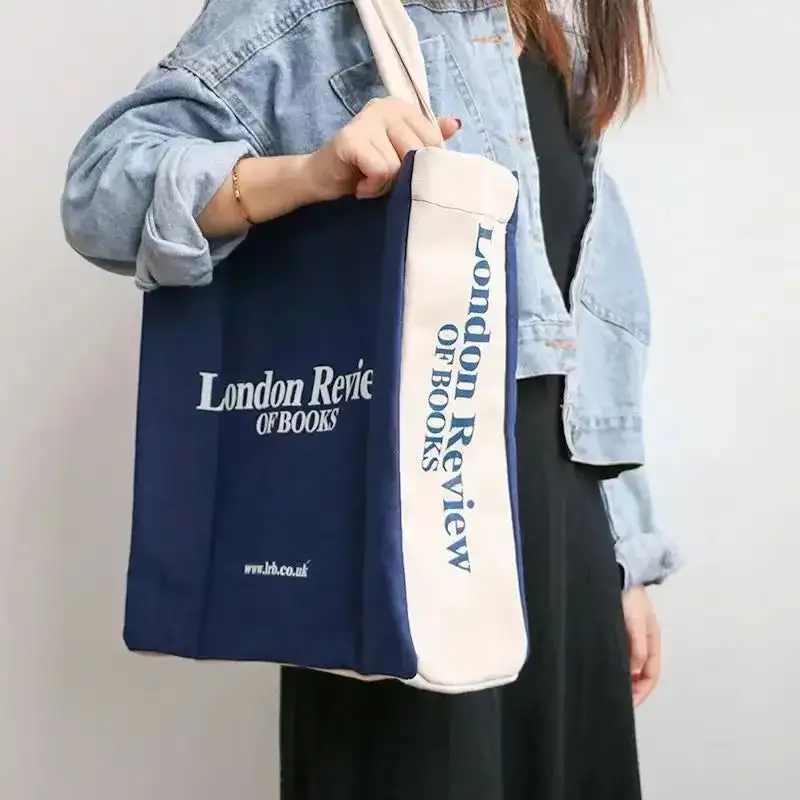 Bookish Green Aesthetic Canvas Tote Bag