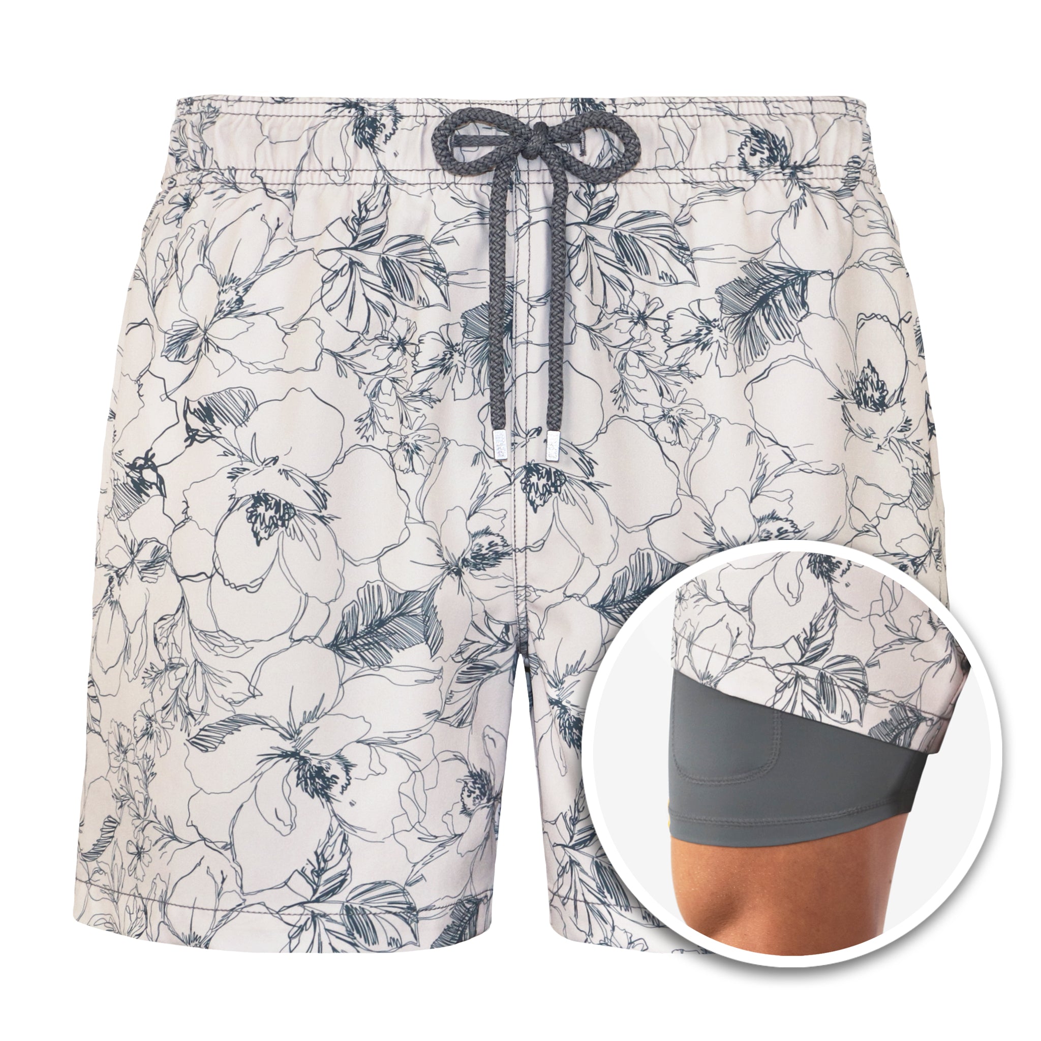 Secret Garden - Mid-Length Hybrid Short