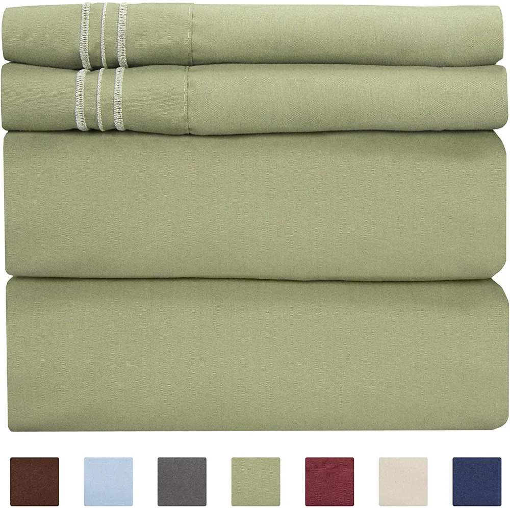 4/6 Piece Bed Sheets Set- Extra Soft - Deep Pockets - Easy Fit - Breathable /Cooling - Wrinkle Free