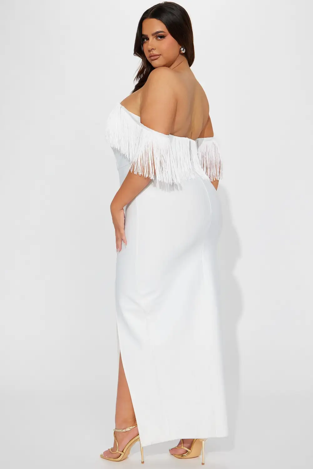Stallion Bandage Maxi Dress - White