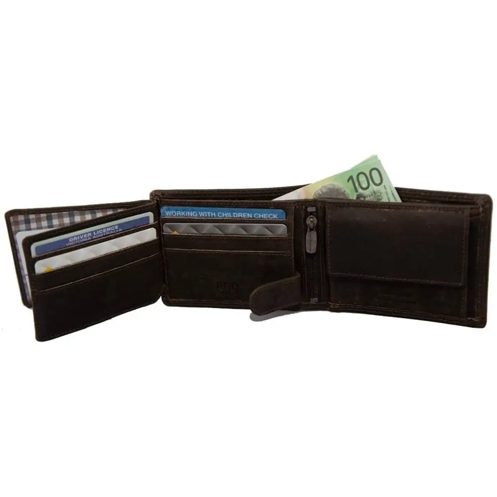 Compact Bifold Leather Wallet