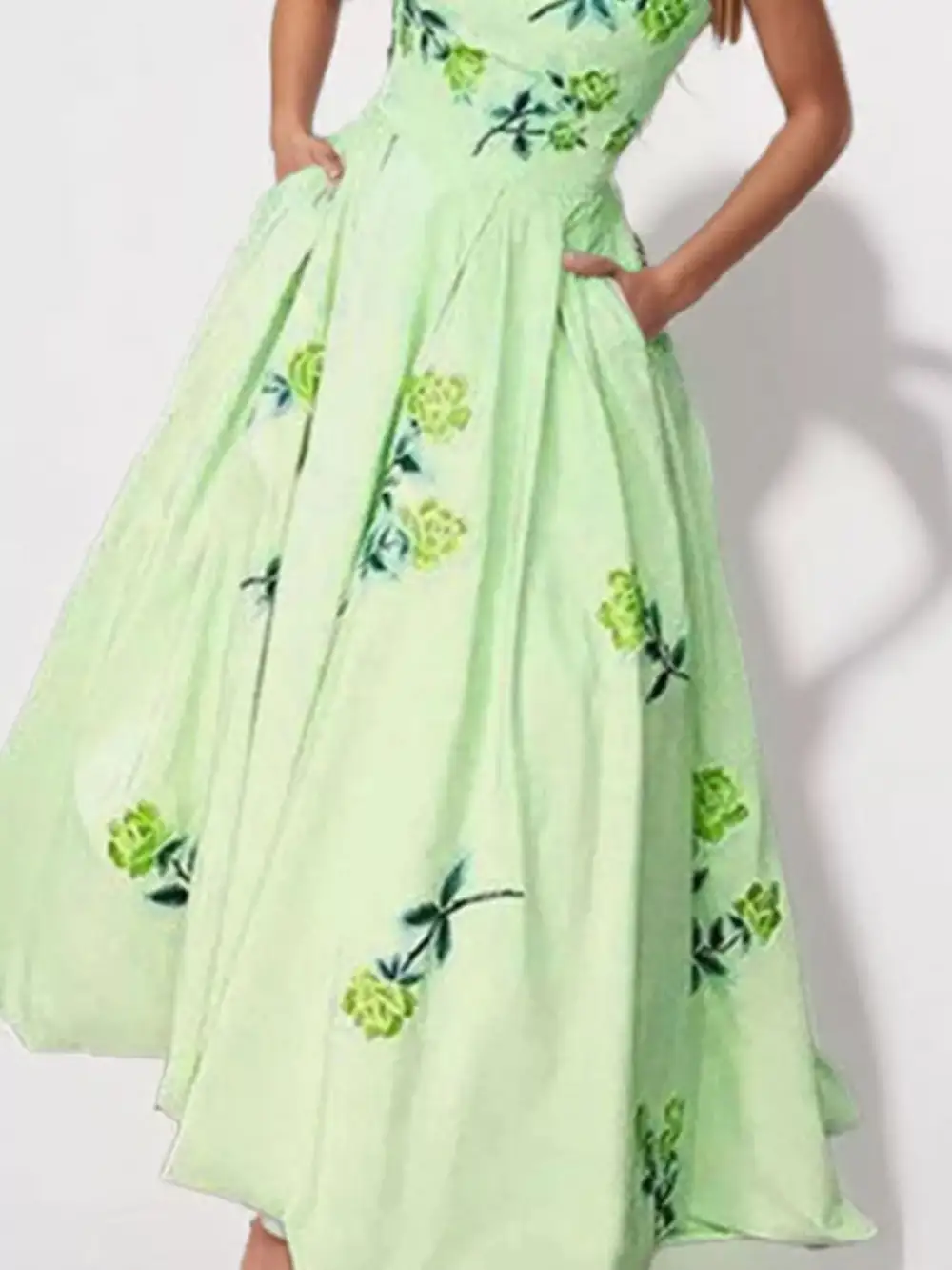 Comfort Fit Floral Printed Maxi Dress