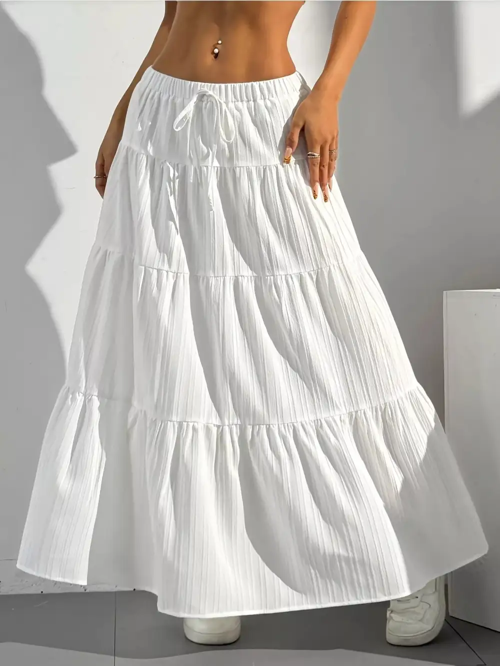 Flowy Tiered Maxi So Relaxed Skirt