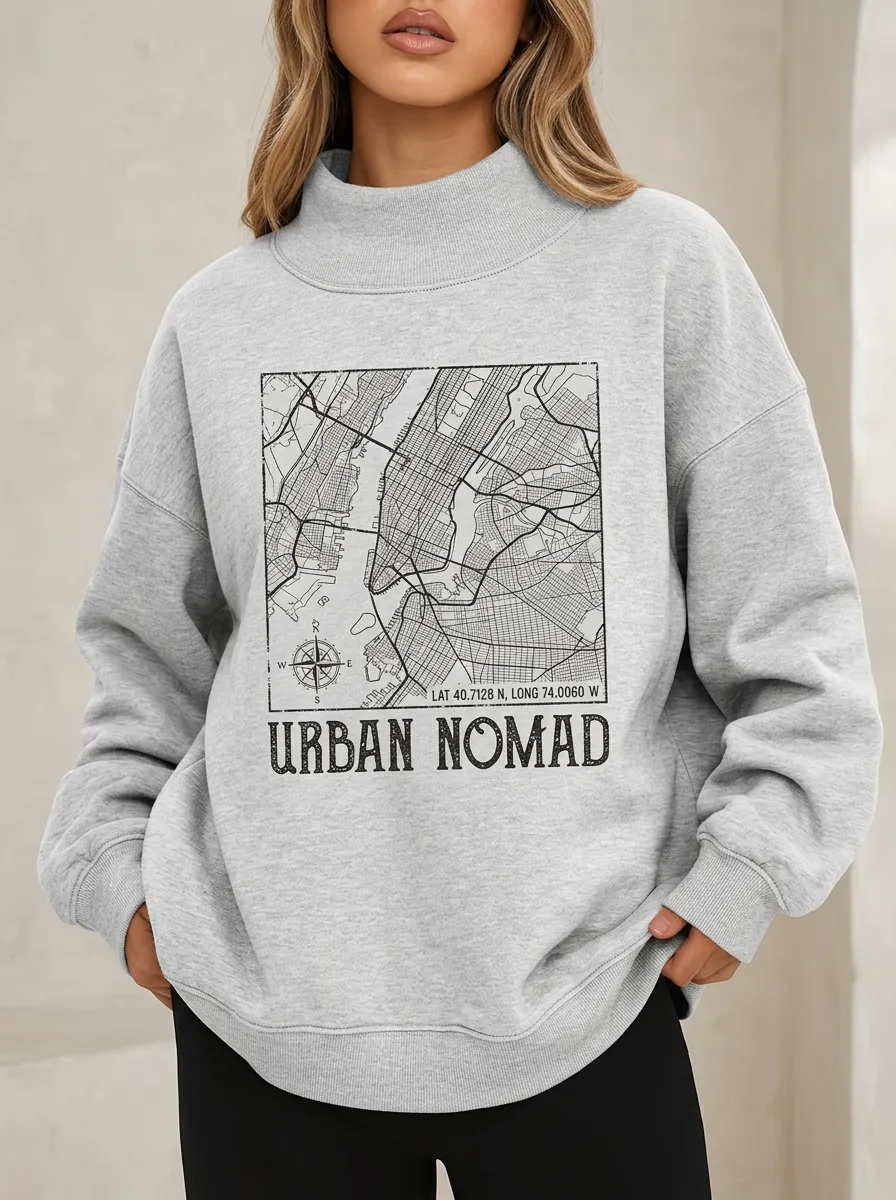 Urban Nomad York City Casual Hoodie Sweatshirt