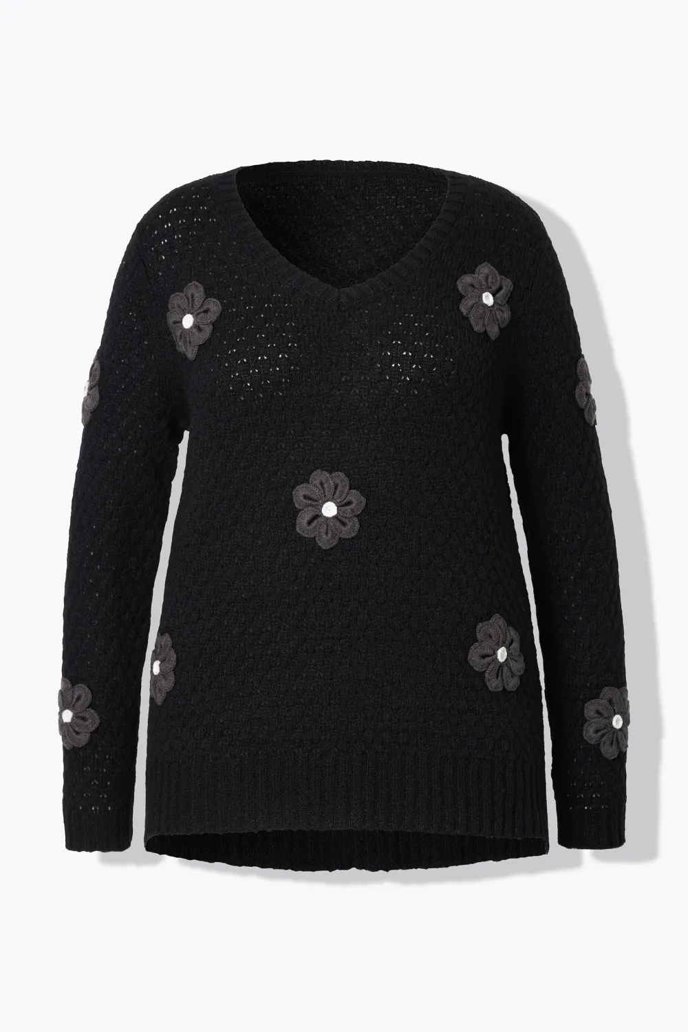 Ribbed V-Neck Sweater