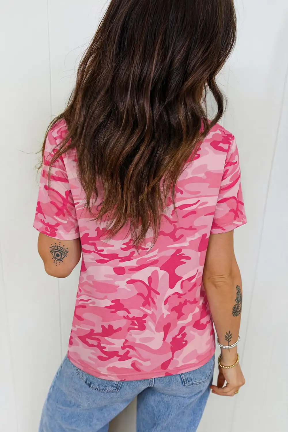 Print Crewneck T Shirt