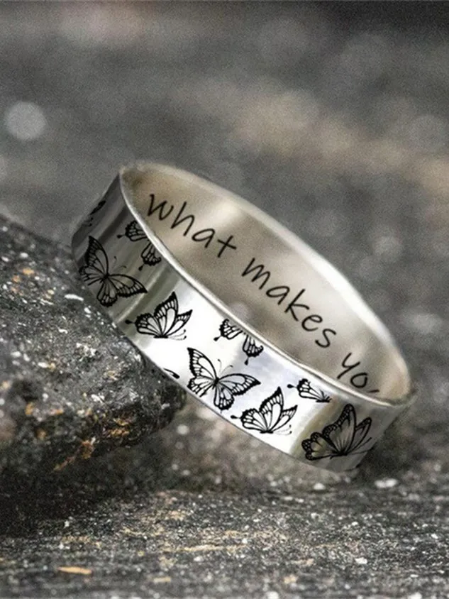 Do What Makes Your Soul Shine Engraved Ring