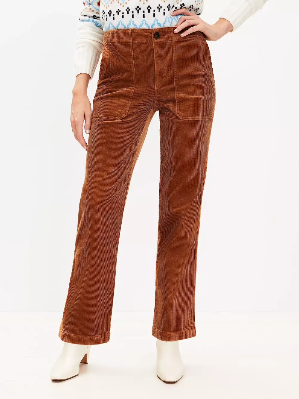 Utility Straight Pants In Corduroy