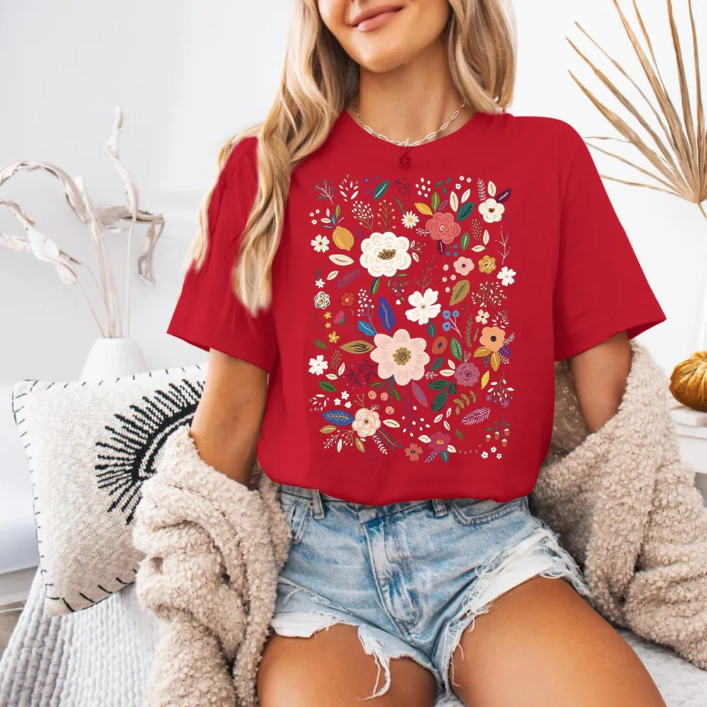 Ladies Flower T-shirt