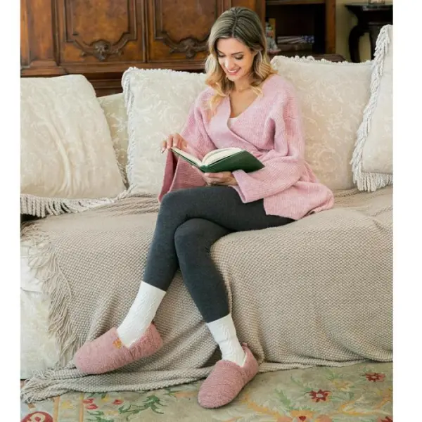 New Women's Cotton Slippers Indoor Home Soft Bottom Anti-Slip Plush